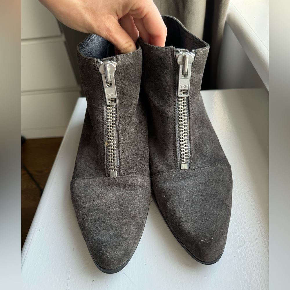 Grey City Winona ankle zippered boots
